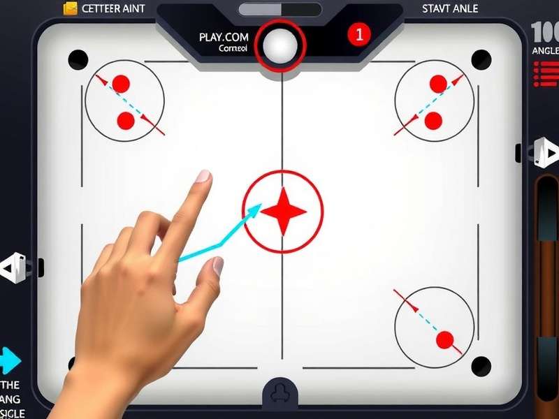 Turbo Carrom Ace - Game Controls Turbo Carrom Ace gameplay showing finger drag control with power indicator and angle guide